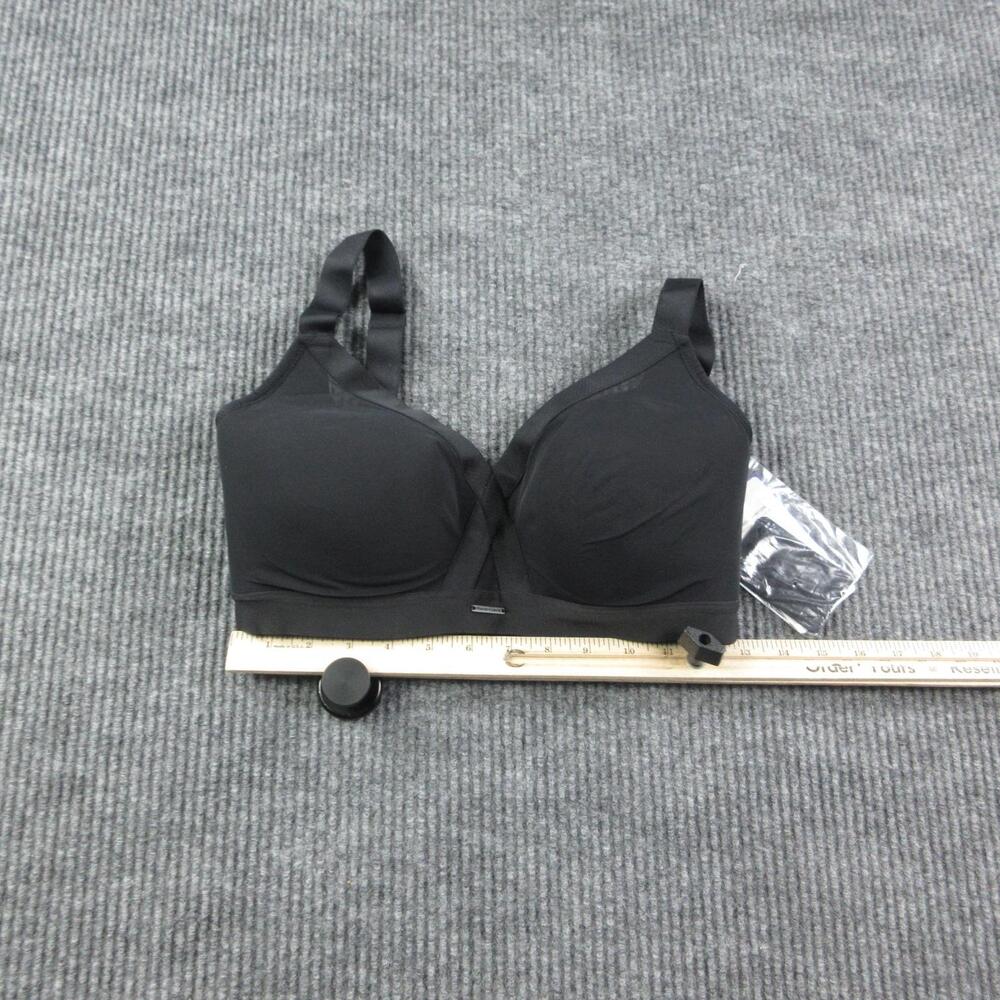 Honeylove Bra Womens 34DDD Black Longline Bra Wireless Molded Padded NWT